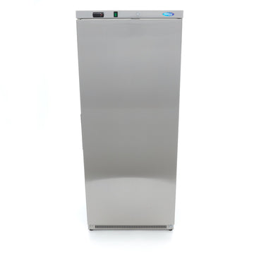 Congelator vertical, -18C -22C, exterior inox, racire statica, 6 polite fixe, 600 litri