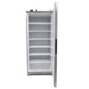 Congelator vertical, -18C -22C, exterior inox, racire statica, 6 polite fixe, 600 litri