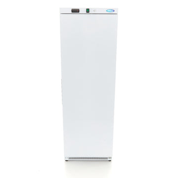 Congelator vertical, -18C -22C, racire statica, 6 polite fixe, 400 litri, alb