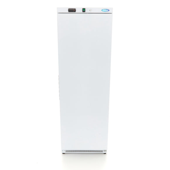 Congelator vertical, -18C -22C, racire statica, 6 polite fixe, 400 litri, alb