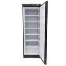 Congelator vertical, -18C -22C, racire statica, 6 polite fixe, 400 litri, negru