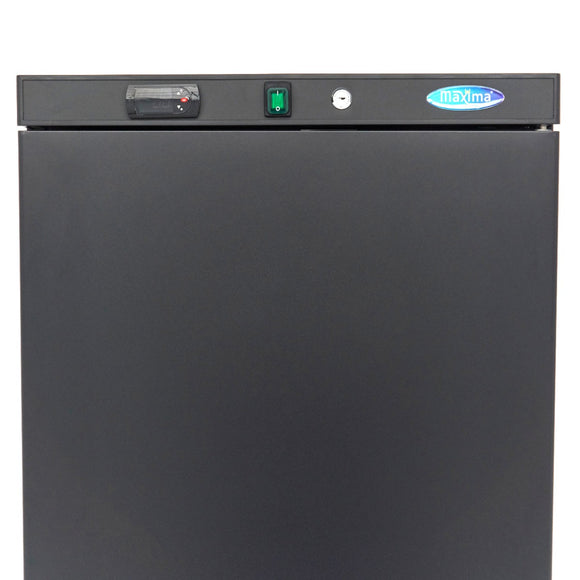Congelator vertical, -18C -22C, racire statica, 6 polite fixe, 400 litri, negru