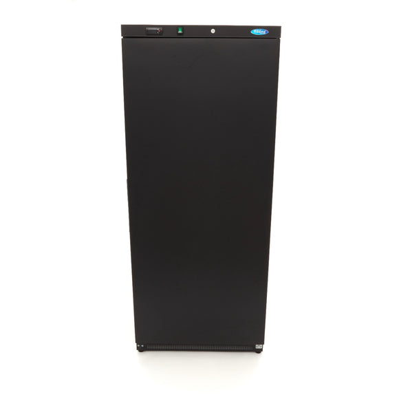Congelator vertical, -18C -22C, racire statica, 6 polite fixe, 600 litri, negru