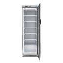 Congelator vertical cu usa sticla, -18C -22C, exterior inox, racire statica, 6 polite fixe, 400 litri