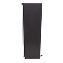 Congelator vertical cu usa sticla, -18C -22C, racire statica, 6 polite fixe, 400 litri, negru