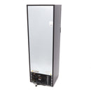 Congelator vertical cu usa sticla, -18C -22C, racire statica, 6 polite fixe, 400 litri, negru