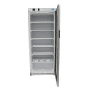 Congelator vertical cu usa sticla, -18C -22C, racire statica, 6 polite fixe, 600 litri, alb