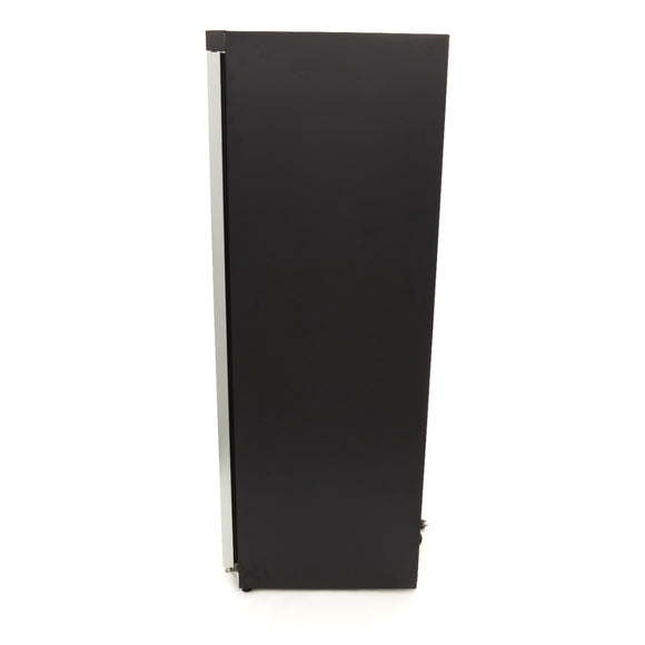 Congelator vertical cu usa sticla, -18C -22C, racire statica, 6 polite fixe, 600 litri, negru
