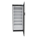 Congelator vertical cu usa sticla, -18C -22C, racire statica, 6 polite fixe, 600 litri, negru