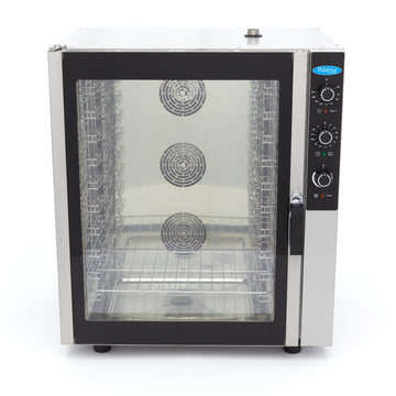 Cuptor combi steam, cap. 10 tavi (GN 11 60 x 40cm), aburi, analogic, 11.8 kW, 380V Cu acest cuptor combinat cu