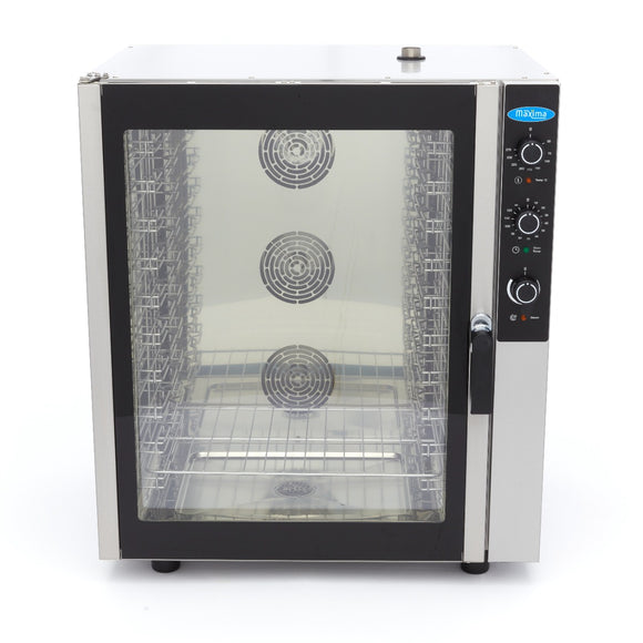 Cuptor combi steam, cap. 10 tavi (GN 11 60 x 40cm), aburi, analogic, 11.8 kW, 380V Cu acest cuptor combinat cu