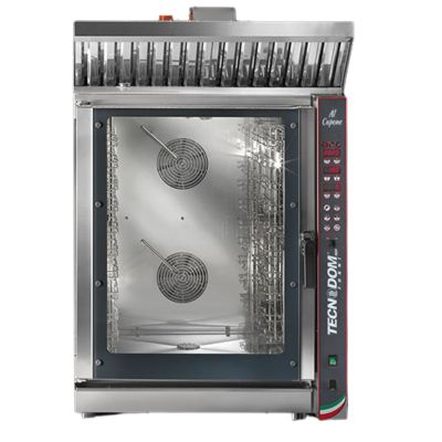 Cuptor electric 10 tavi (GN 11 sau 60x40 cm) comenzi digitale, abur, hota, sistem de spalare 12,7 kW