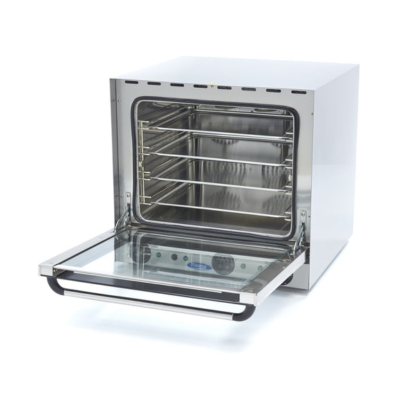 Cuptor electric pentru 4 tavi (43.5x31.5 cm), analogic, cu grill, convectie, aburi, timer, 2.62 kW, 230V