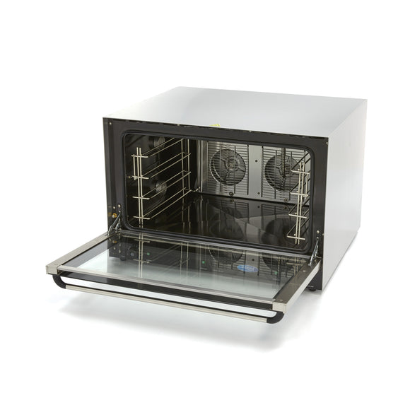 Cuptor electric pentru 4 tavi (60x40 cm), analogic, convectie, aburi, timer, 3.6 kW, 230V Cu acest cuptor cu convectie