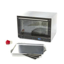 Cuptor electric pentru 4 tavi (60x40 cm), analogic, convectie, aburi, timer, 6,4 kW, 380V In acest cuptor profesional cu