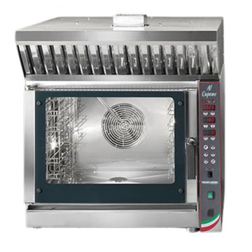 Cuptor electric 5 tavi (GN 11 sau 60x40 cm) comenzi digitale, abur, hota, sistem de spalare 6,45 kW