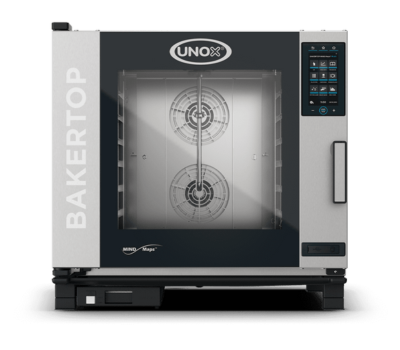 Cuptor UNOX pentru patiserie BAKERTOP MIND.Maps PLUS 6 tavi 600x400 alimentare pe gaz, comenzi touch screen cu display 9.5
