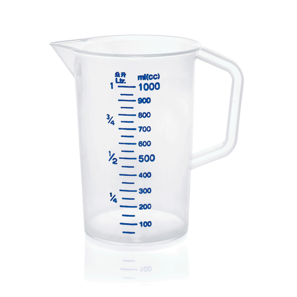 Cana gradata, polipropilena transparenta, 1 L Ø 12 cm H 17 cm Cana gradata de 1 litri
