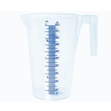 Cana gradata, polipropilena transparenta, 2 L Ø 14.7 cm H 20 cm Cana gradata de 2 litri