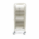 Carucior dublu pentru tavi patiserie, capacitate 32 tavi 60x40 cm Un carucior pentru tavi este