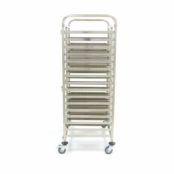 Carucior dublu pentru tavi patiserie, capacitate 32 tavi 60x40 cm Un carucior pentru tavi este
