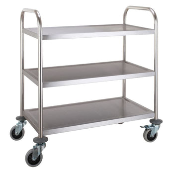 Carucior inox cu 3 polite, 86 x 54 x 94 cm Latime mm 860 Adancime mm