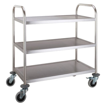 Carucior inox cu 3 polite, 86 x 54 x 94 cm Latime mm 860 Adancime mm