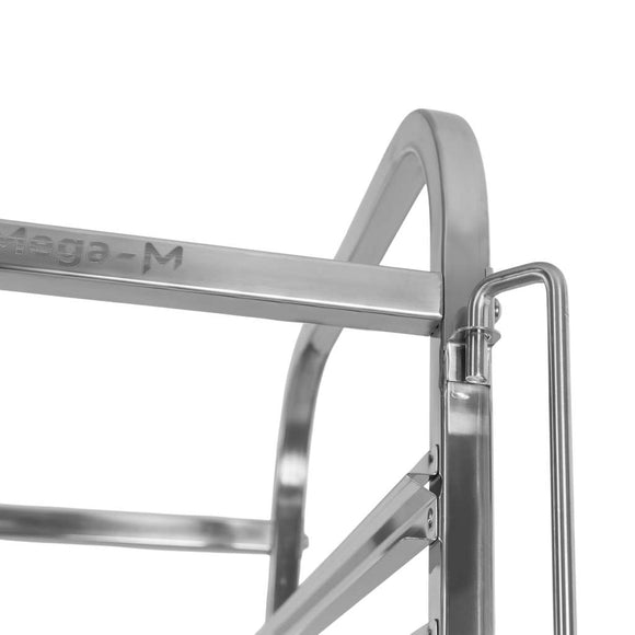 Carucior inox pentru 18 tavi GN 11, 38x55xH175 cm