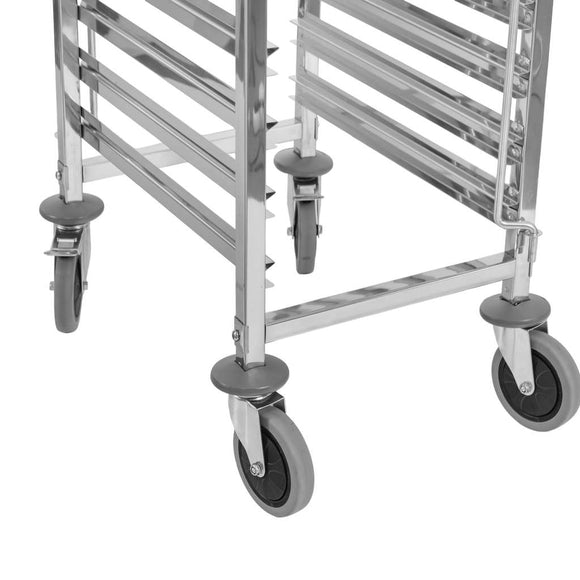 Carucior inox pentru 18 tavi GN 11, 38x55xH175 cm