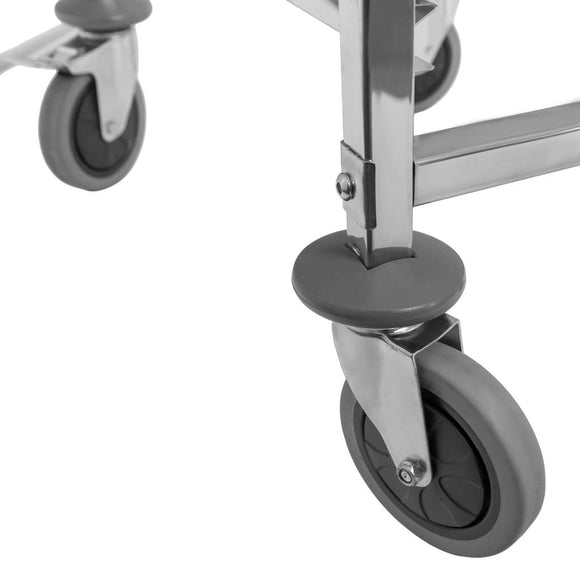 Carucior inox pentru 18 tavi GN 11, 38x55xH175 cm