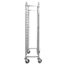Carucior inox pentru 18 tavi GN 11, 38x55xH175 cm