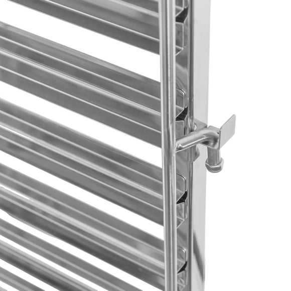 Carucior inox pentru 18 tavi GN 11, 38x55xH175 cm