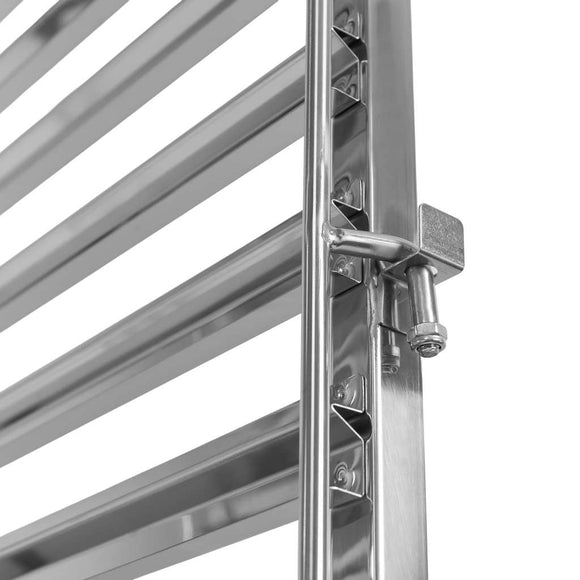 Carucior inox pentru 18 tavi GN 11, 38x55xH175 cm
