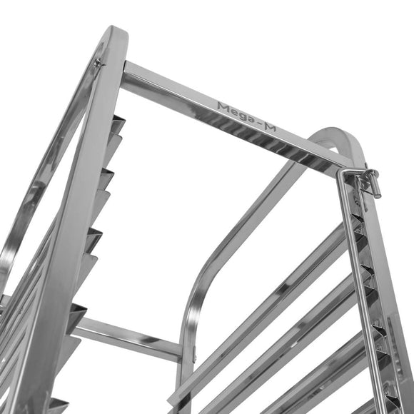 Carucior inox pentru 18 tavi GN 11, 38x55xH175 cm
