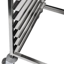 Carucior inox pentru 18 tavi patiserie60x40cm, 62x47xH174 cm