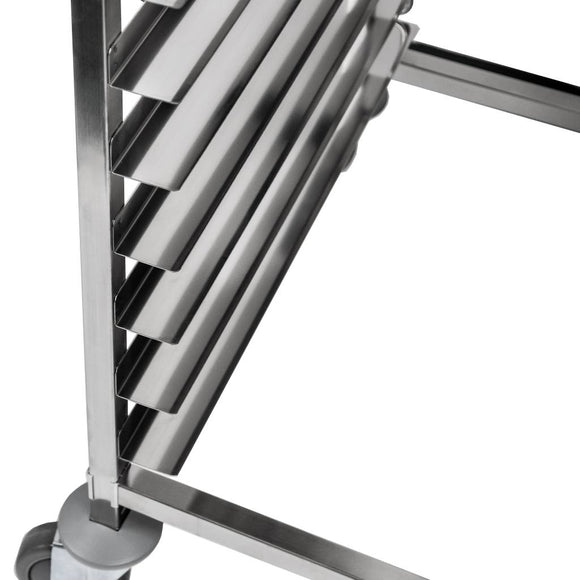 Carucior inox pentru 18 tavi patiserie60x40cm, 62x47xH174 cm