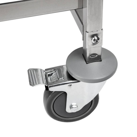 Carucior inox pentru 18 tavi patiserie60x40cm, 62x47xH174 cm