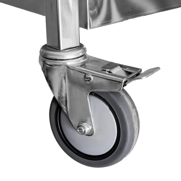 Carucior inox 2 polite adancite 85x45xH90 cm
