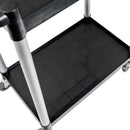 Carucior plastic aliminiu 2 polite 80x40xH95 cm