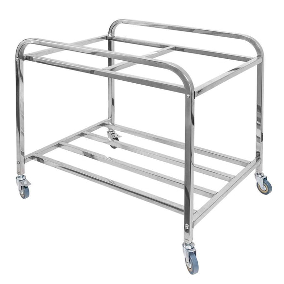Carucior pentru rufe 2 compartimente 90x65x85 cm gri-maro Carucior pentru rufe 2 x