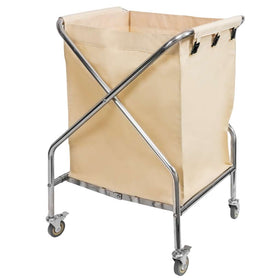 Carucior pentru rufe 62x60x95 cm pliabil bej