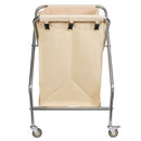Carucior pentru rufe 62x60x95 cm pliabil bej
