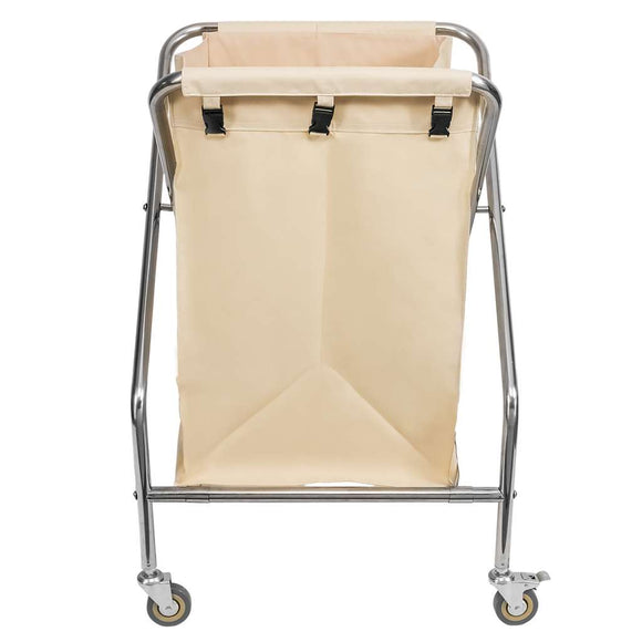 Carucior pentru rufe 62x60x95 cm pliabil bej