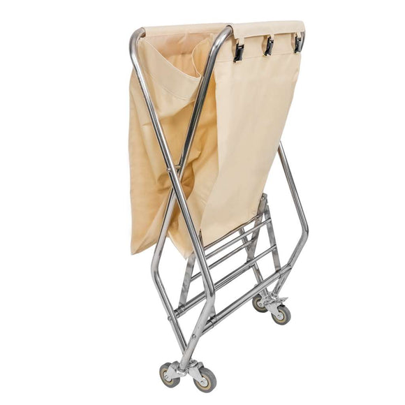 Carucior pentru rufe 62x60x95 cm pliabil bej