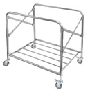 Carucior pentru rufe 86x65x80 cm pliabil albastru