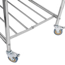 Carucior pentru rufe 86x65x80 cm pliabil albastru