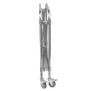 Carucior pentru rufe 86x65x80 cm pliabil albastru