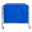 Carucior pentru rufe 86x65x80 cm pliabil albastru