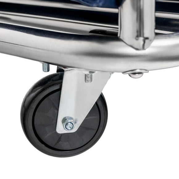 Carucior pentru rufe 90x65x83.5 cm albastru Carucior pentru rufe 400 L
