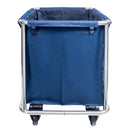Carucior pentru rufe 90x65x83.5 cm albastru Carucior pentru rufe 400 L